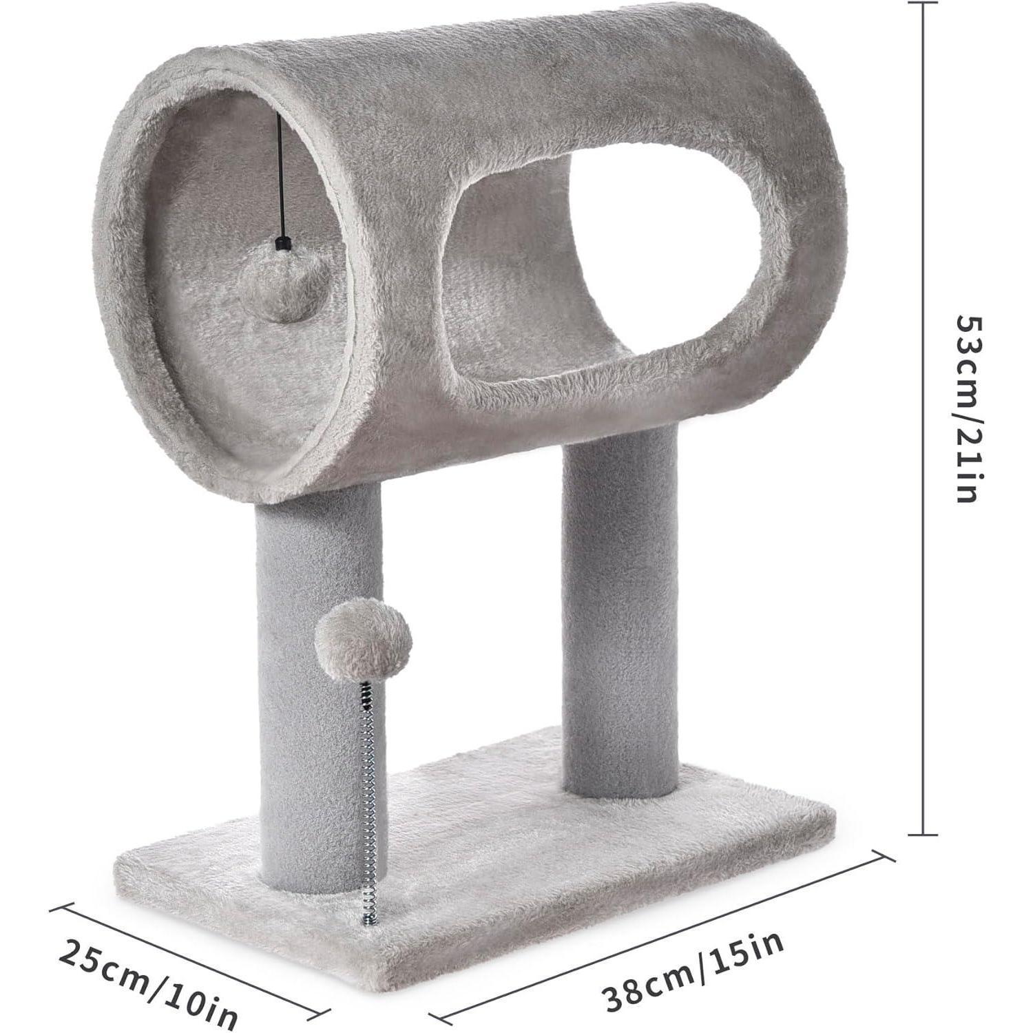 Indoor Cat Tree Tunnel Bed