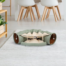 Cat Telescopic Tunnel & Cushioned Bed
