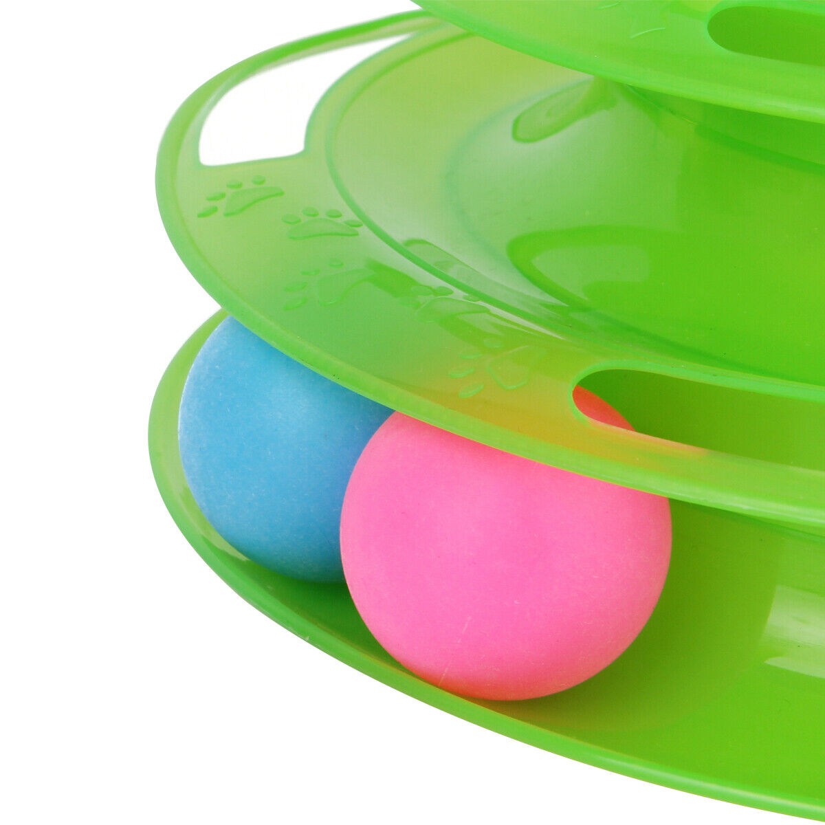 Multi-Level Cat Rolling Ball Tower