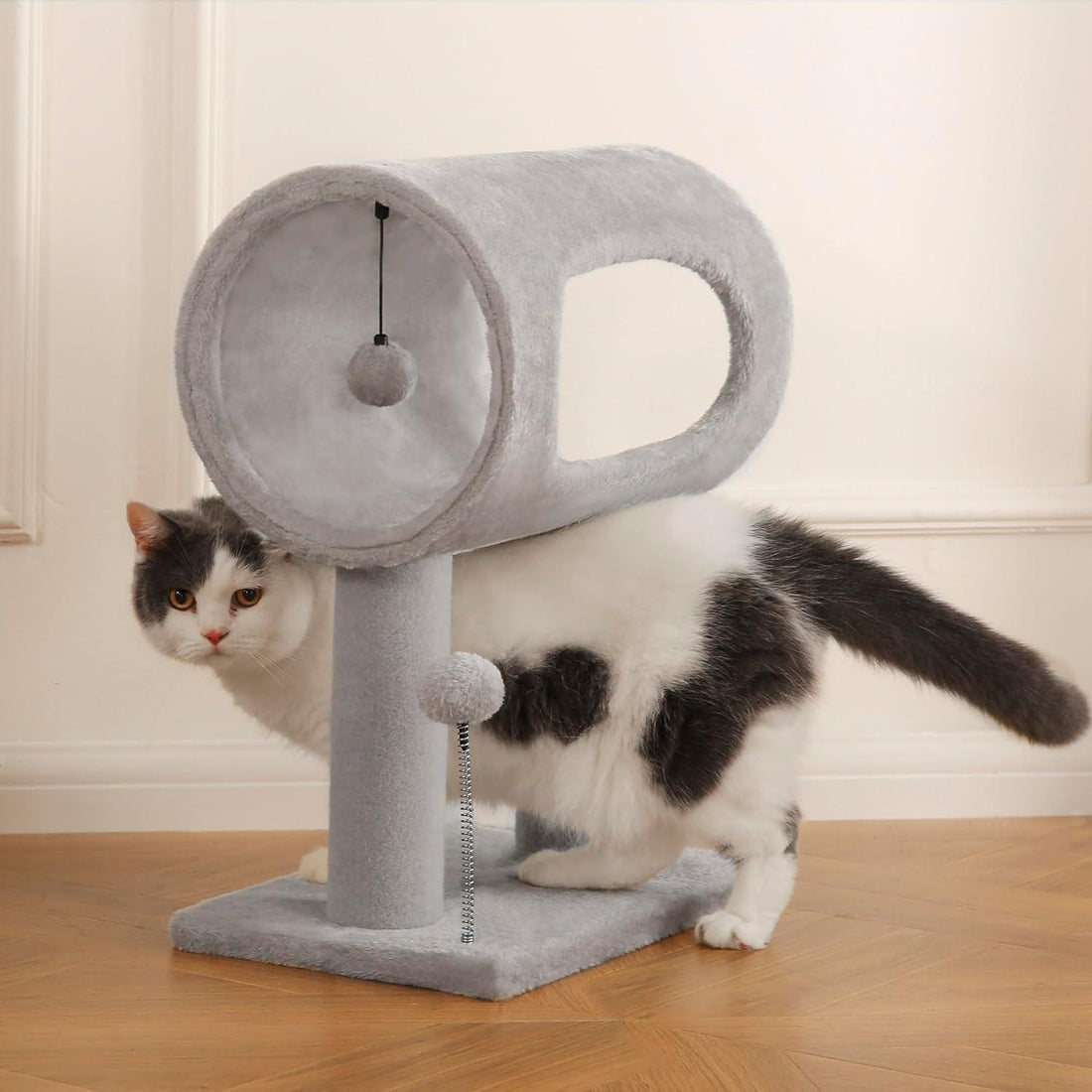 Indoor Cat Tree Tunnel Bed