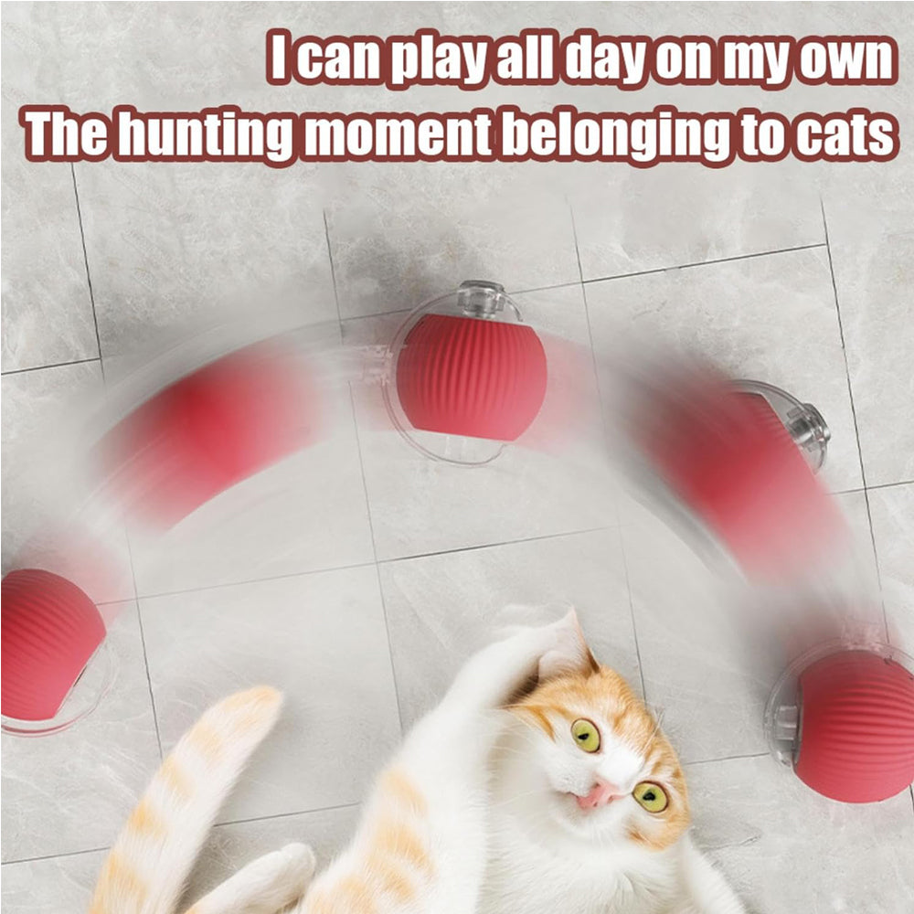 Motion-Activated Interactive Rolling Cat Ball