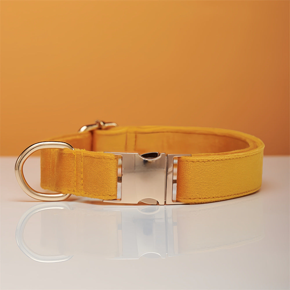 Personalized Adjustable Velvet Dog Collar