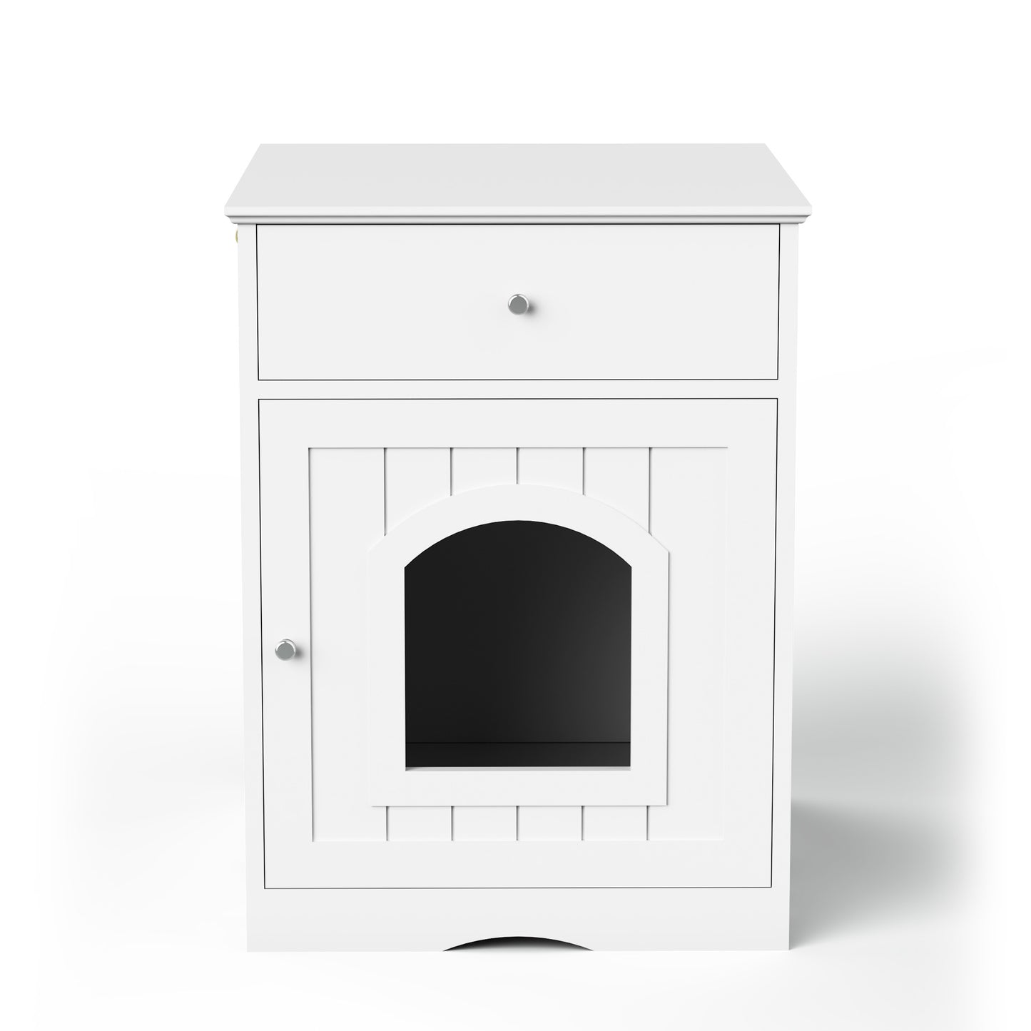 Wooden Pet House Litter Box With Drawers