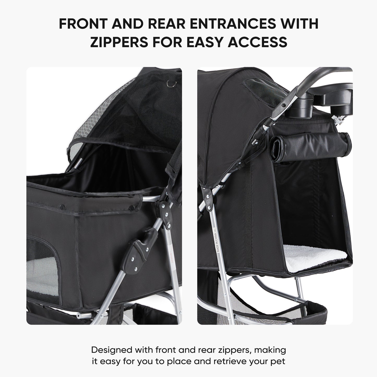 Stylish Foldable Pet Stroller