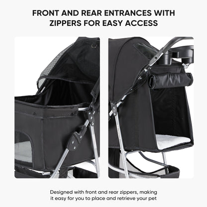 Stylish Foldable Pet Stroller