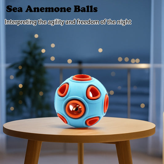 Dog Rubber Ball with Bell Sound 2-Pack