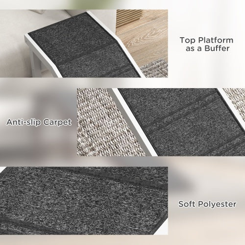 Carpeted Indoor Wooden Pet Ramp