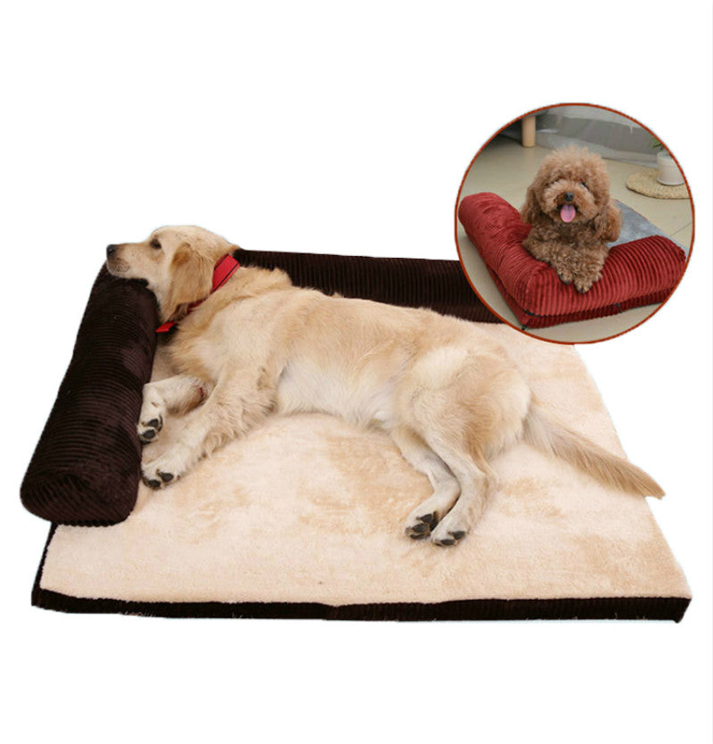 Luxury L-Shaped Dog Bed