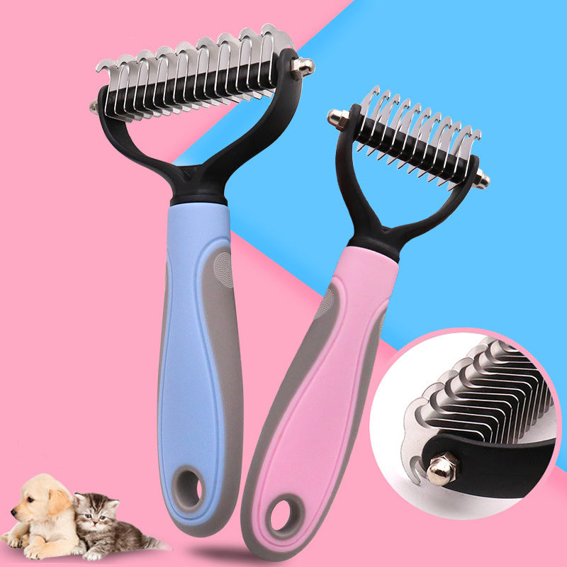 Double-Sided Pet Grooming Dematting Brush