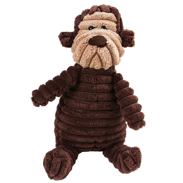 Animal Plush Squeaky Dog Toy