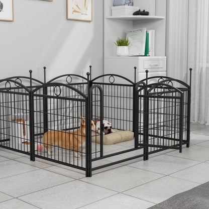 24 Inch 8 Panel Metal Dog Playpen