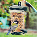 Transparent Hanging Plastic Bird Feeder With Detachable Waterproof Roof