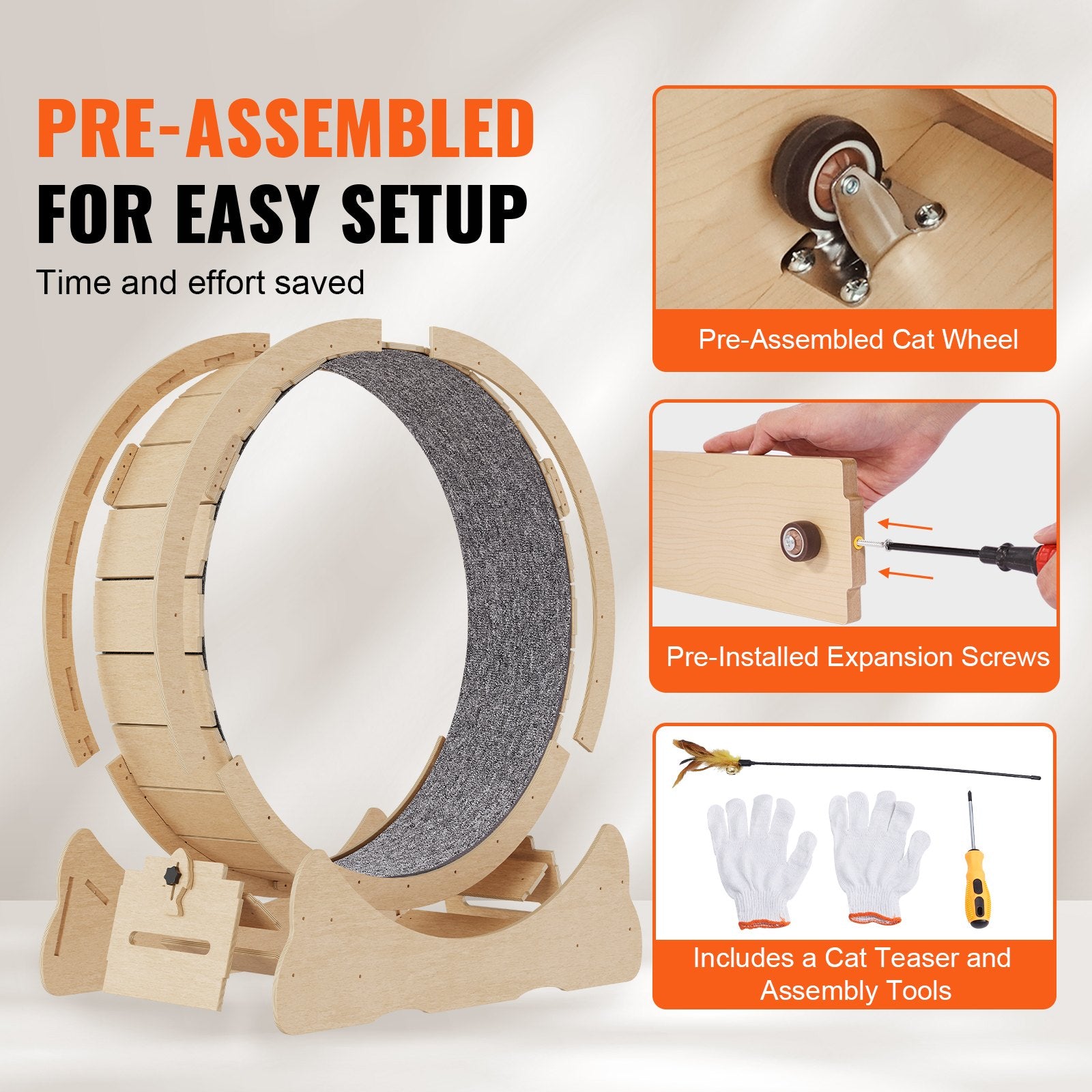 Exercise Treadmill Wheel for Indoor Cat