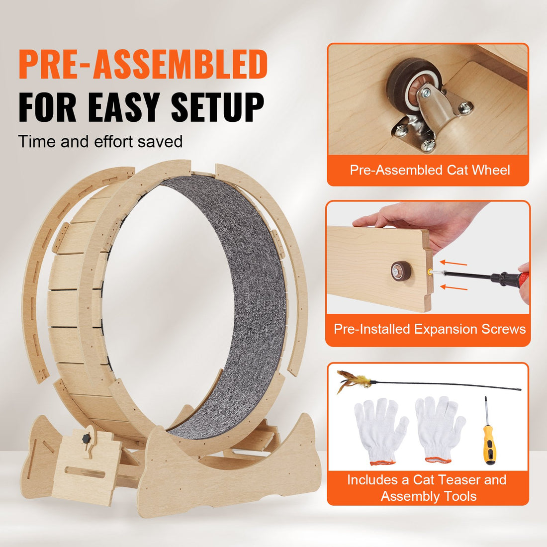 Exercise Treadmill Wheel for Indoor Cat