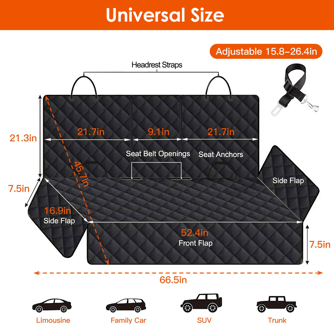 Waterproof Dog Car Seat Cover