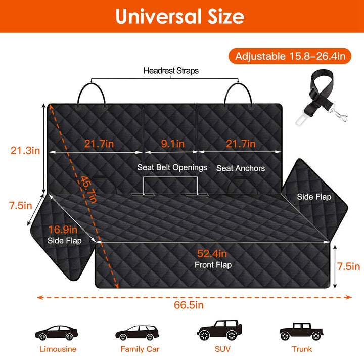 Waterproof Dog Car Seat Cover