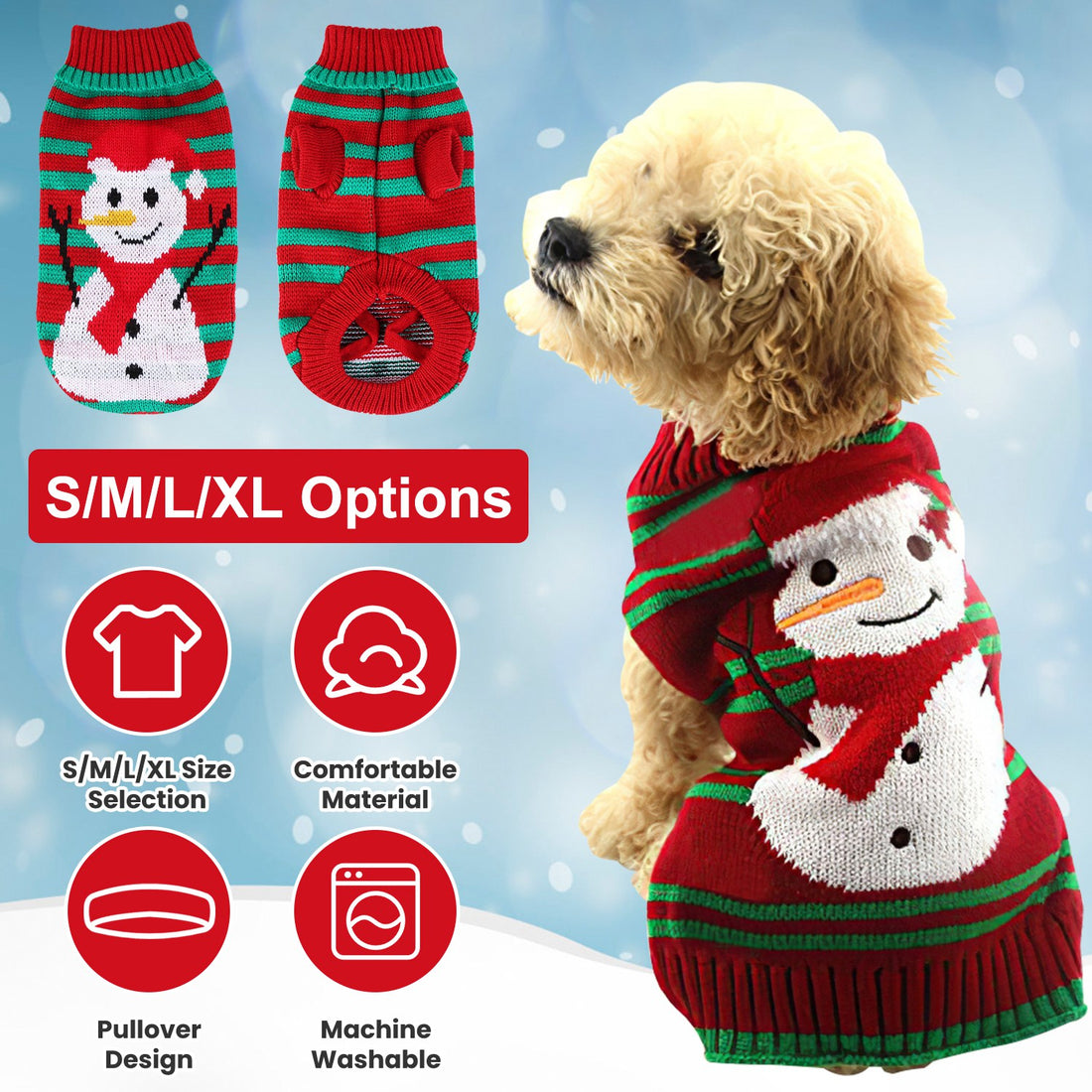 Pet Christmas Turtleneck Sweater