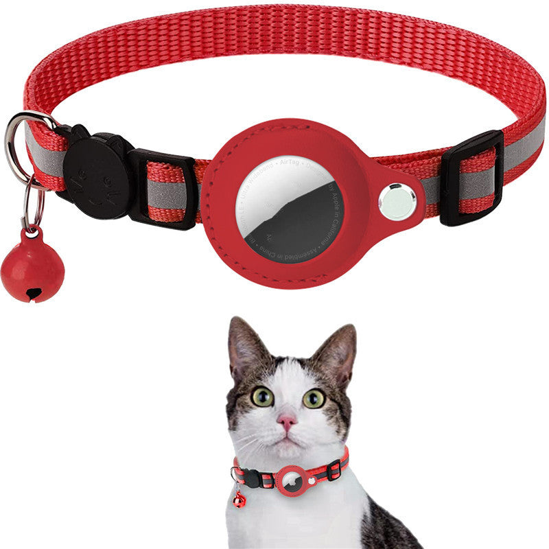 Reflective Cat & Dog Collar with AirTag