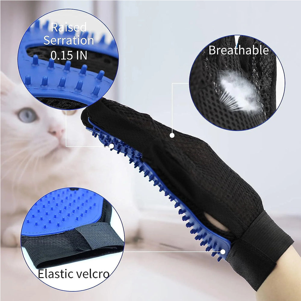 1 Pair Pet Grooming Gloves