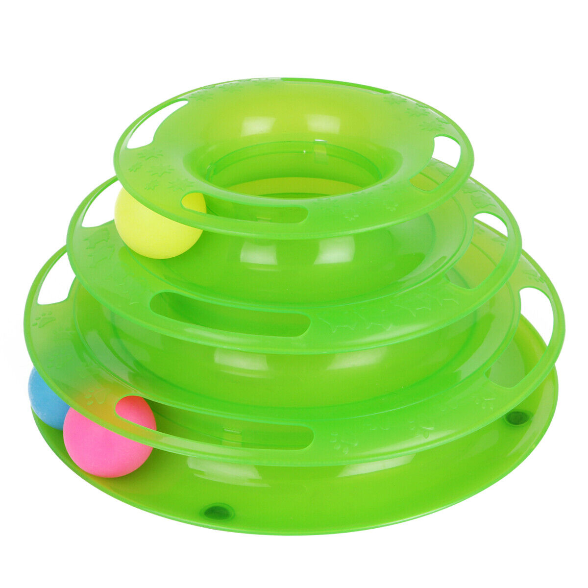 Multi-Level Cat Rolling Ball Tower