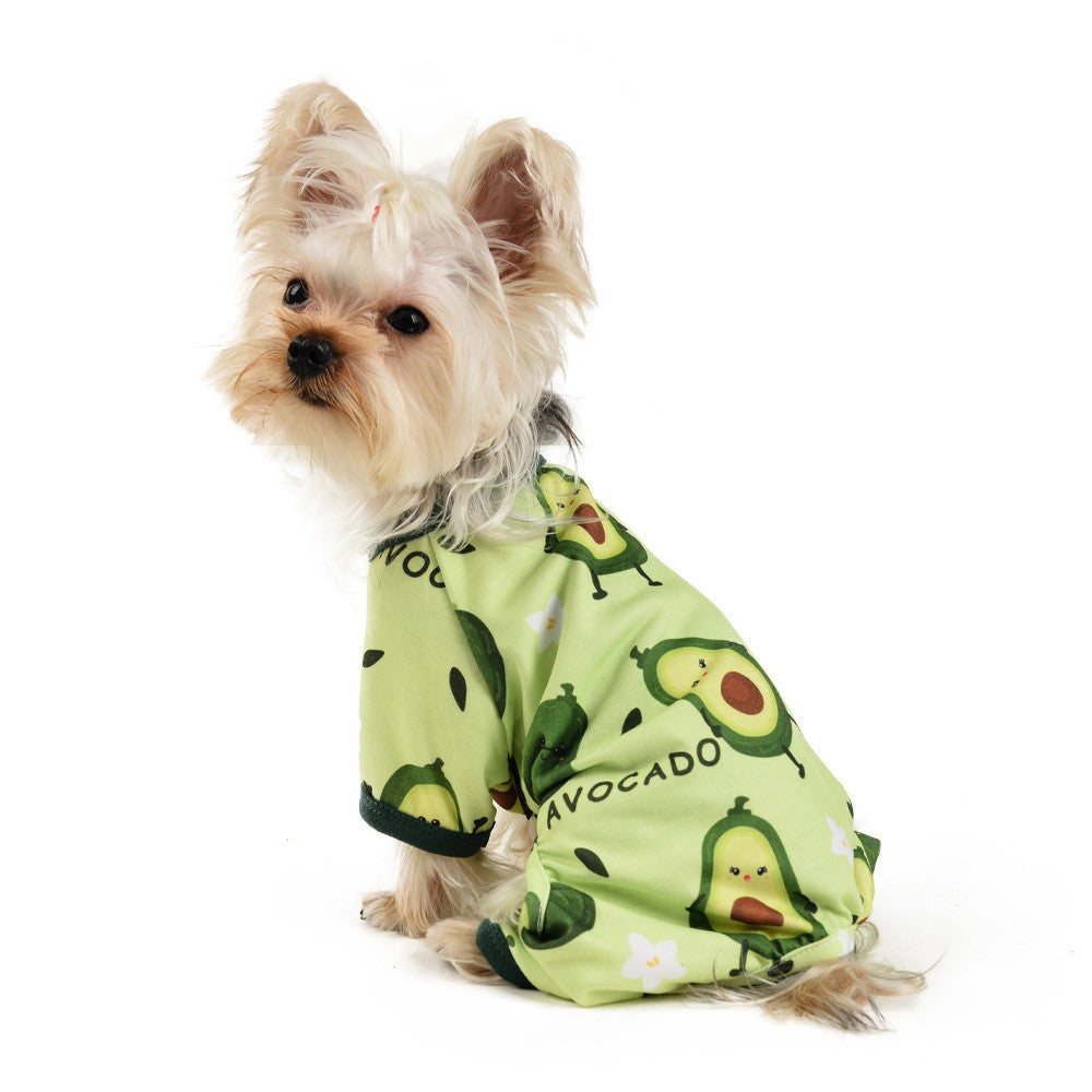 Avocado Soft Stretchy Dog Pajamas