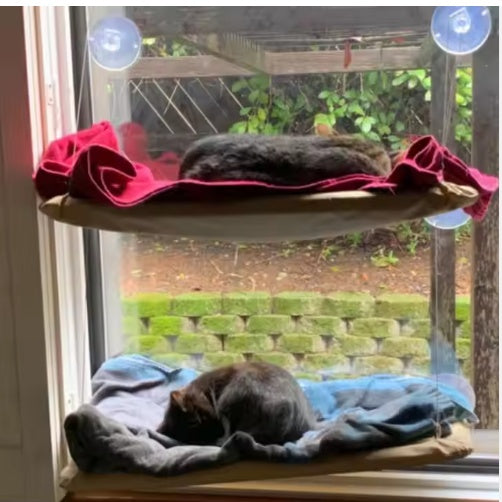 Cat Window-Mounted Hammock Perch