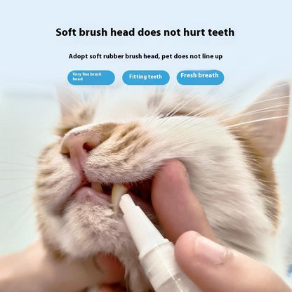 Pet Teeth Cleaning Toothbrush Pen