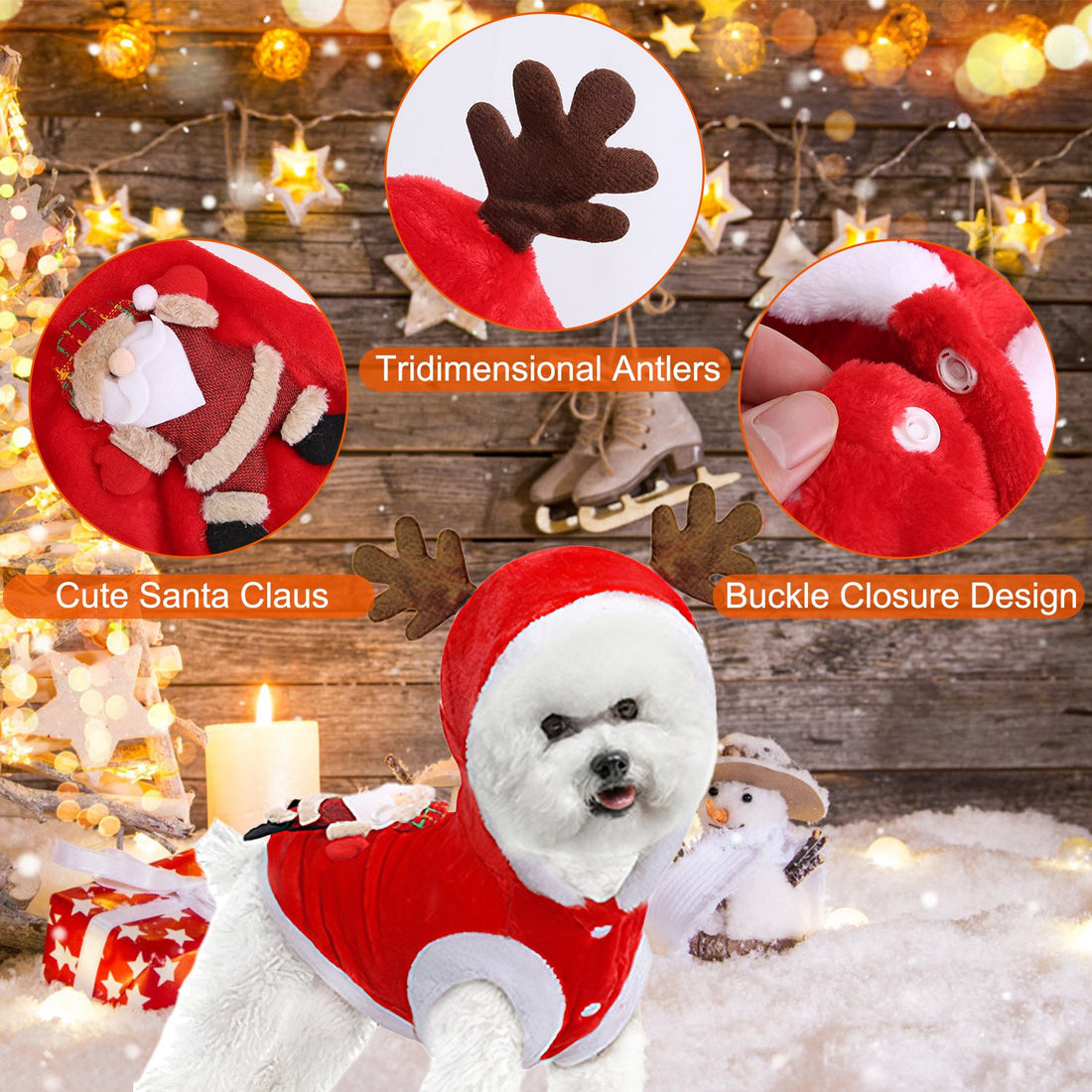 Christmas Clothes Santa Claus Pet Outfit