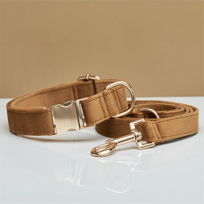 Personalized Adjustable Velvet Dog Collar