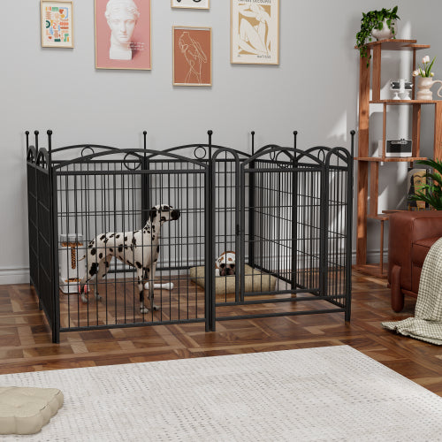 32 Inch 8 Panel Metal Dog Fence