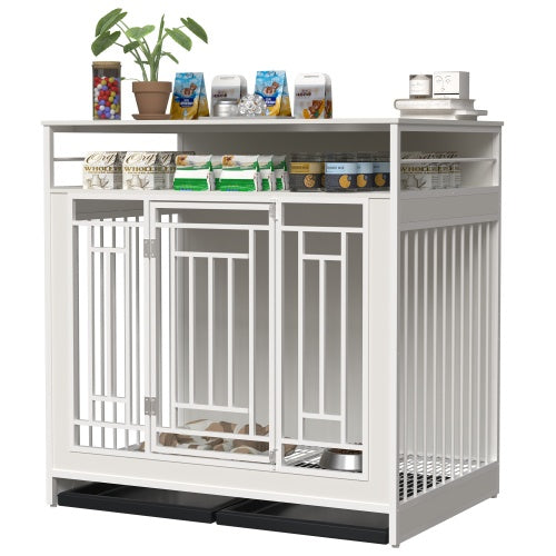 Large Dog Kennel Furniture with Divider