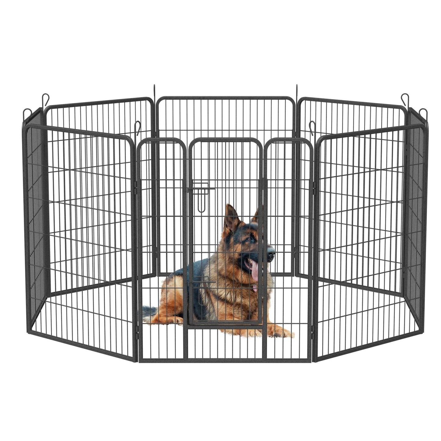 Heavy-Duty 8 Foldable Panels Dog Playpen