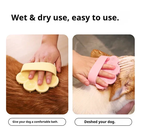 Pet Rubber Bath Massage Comb