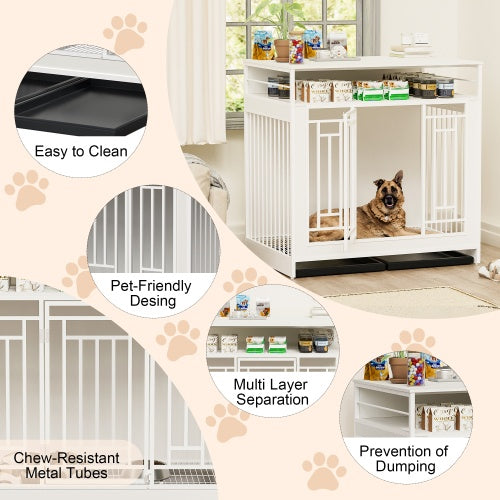 Large Dog Kennel Furniture with Divider