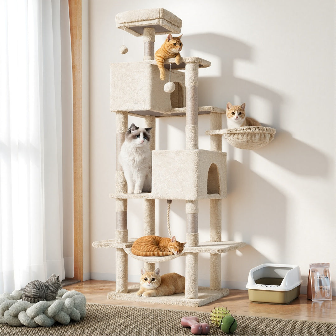 Cat Condo Tower with Hammock