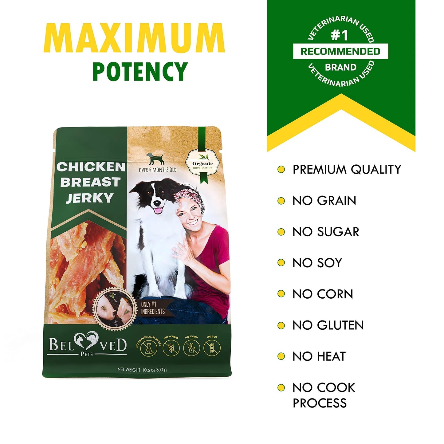 Natural Ingredients Chicken Jerky Dog Treats
