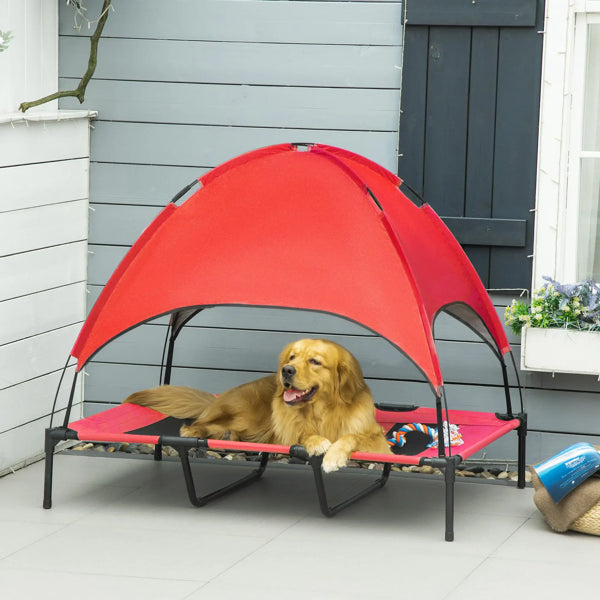 Elevated Dog Bed with Canopy
