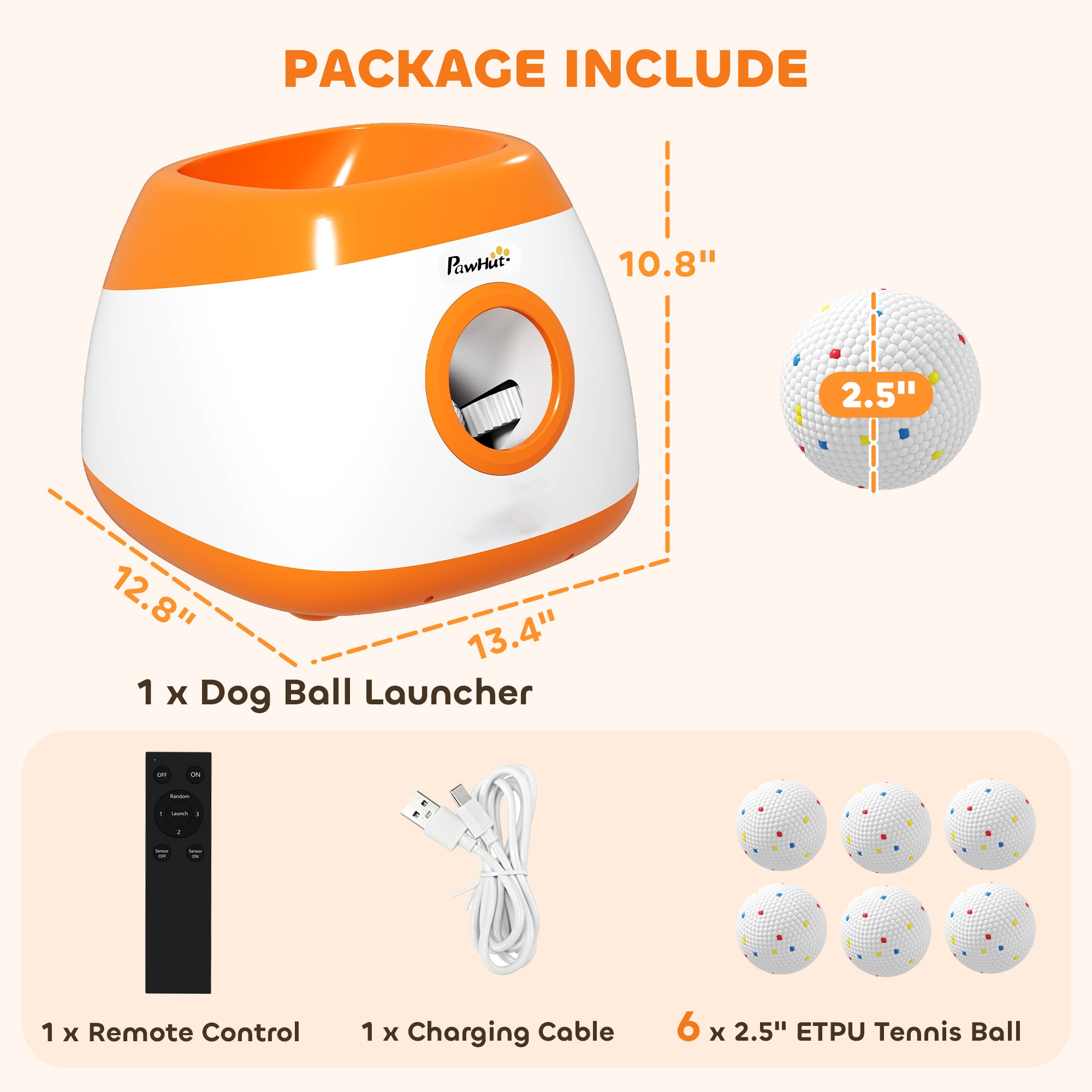 Automatic Dog Ball Launcher 26-79 FT