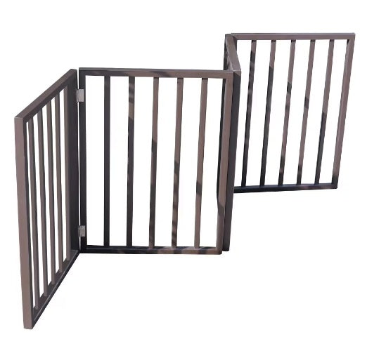 Portable Wooden Pet Gate Fence