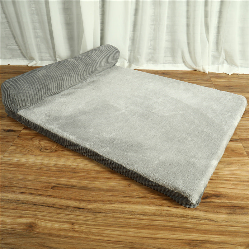 Luxury L-Shaped Dog Bed