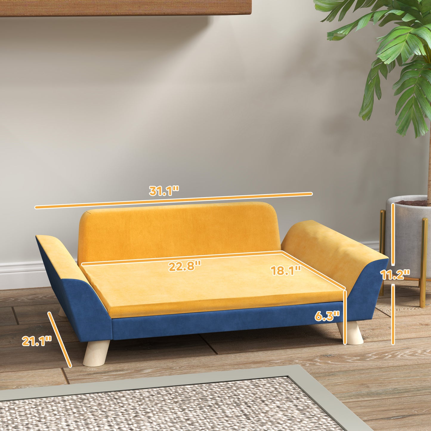 Cozy Pet Elevated Lounge Couch Sofa Bed