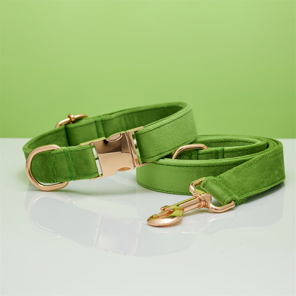 Personalized Adjustable Velvet Dog Collar