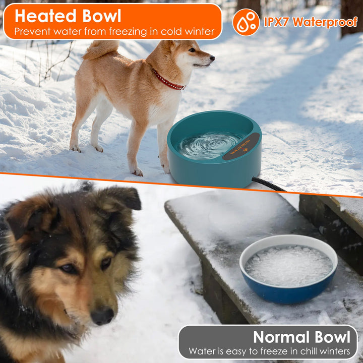 Thermal Dish Heated Water Pet Bowl