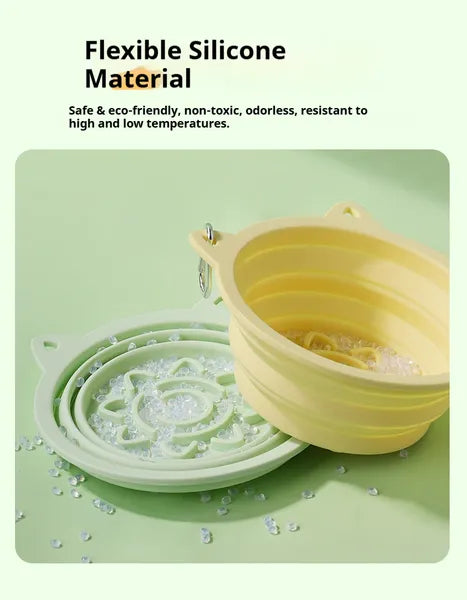 3-in-1 Pet Travel Collapsible Bowl