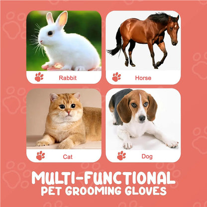 1 Pair Pet Grooming Gloves