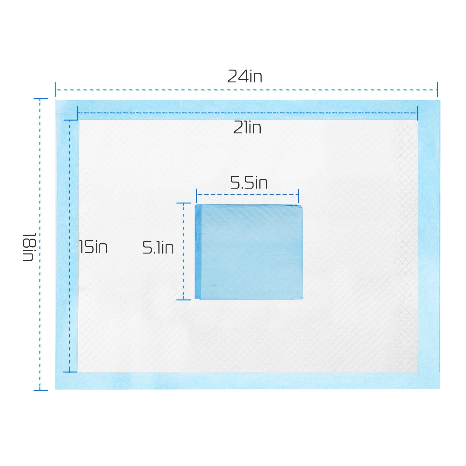 50Pcs Dog and Cat Training Pads
