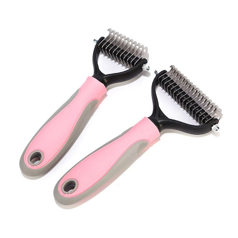 Double-Sided Pet Grooming Dematting Brush