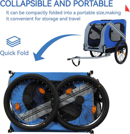 Large Folding Dog Bike Trailer
