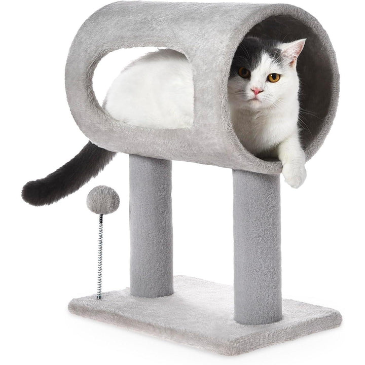 Indoor Cat Tree Tunnel Bed
