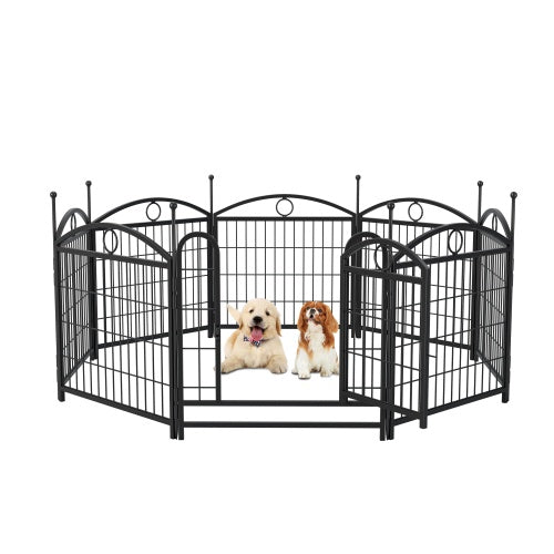 24 Inch 8 Panel Metal Dog Playpen